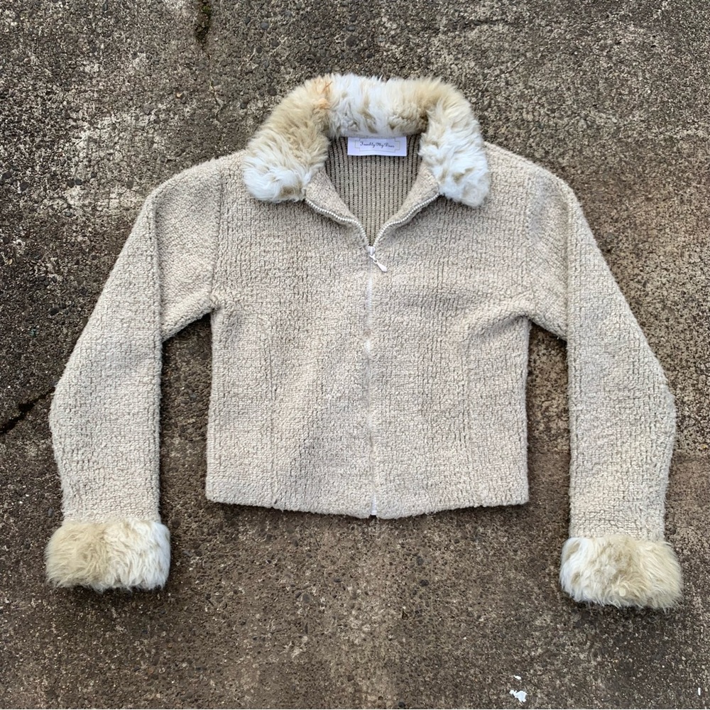 Vintage fur trim jacket